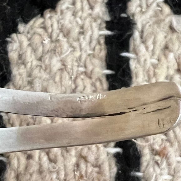 Turquoise, Spiny Oyster, Purple Dahlia 925 ADJUSTABLE Navajo Heart Cuff 26.2Gm - Picture 9 of 14